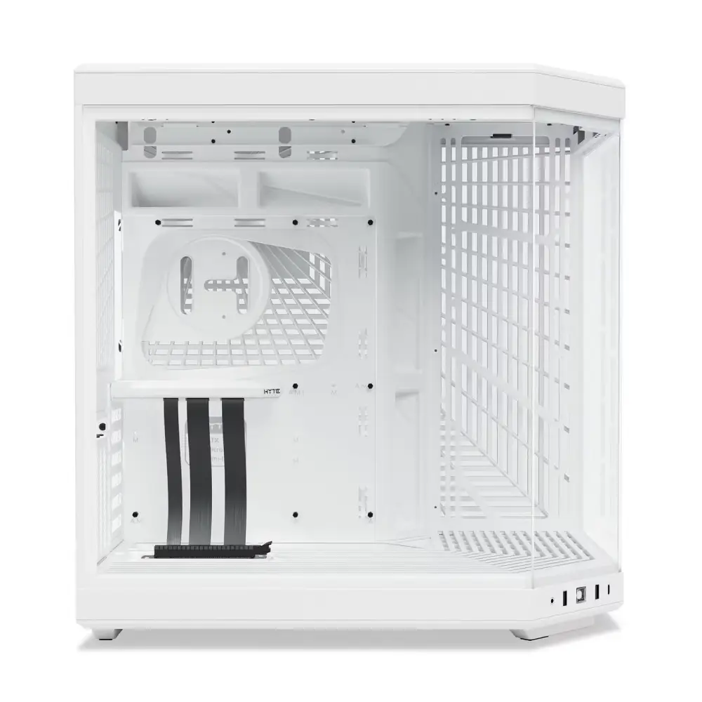 HYTE Y70 Mid-Tower in Kuwait | Dual Chamber Snow White ATX Case